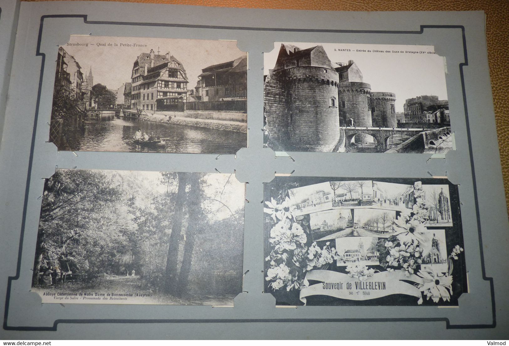 Album +/- 400 CPA - Majorité divers France + quelques "Fantaisie" et Cartes Photos anciennes toutes scannées recto.