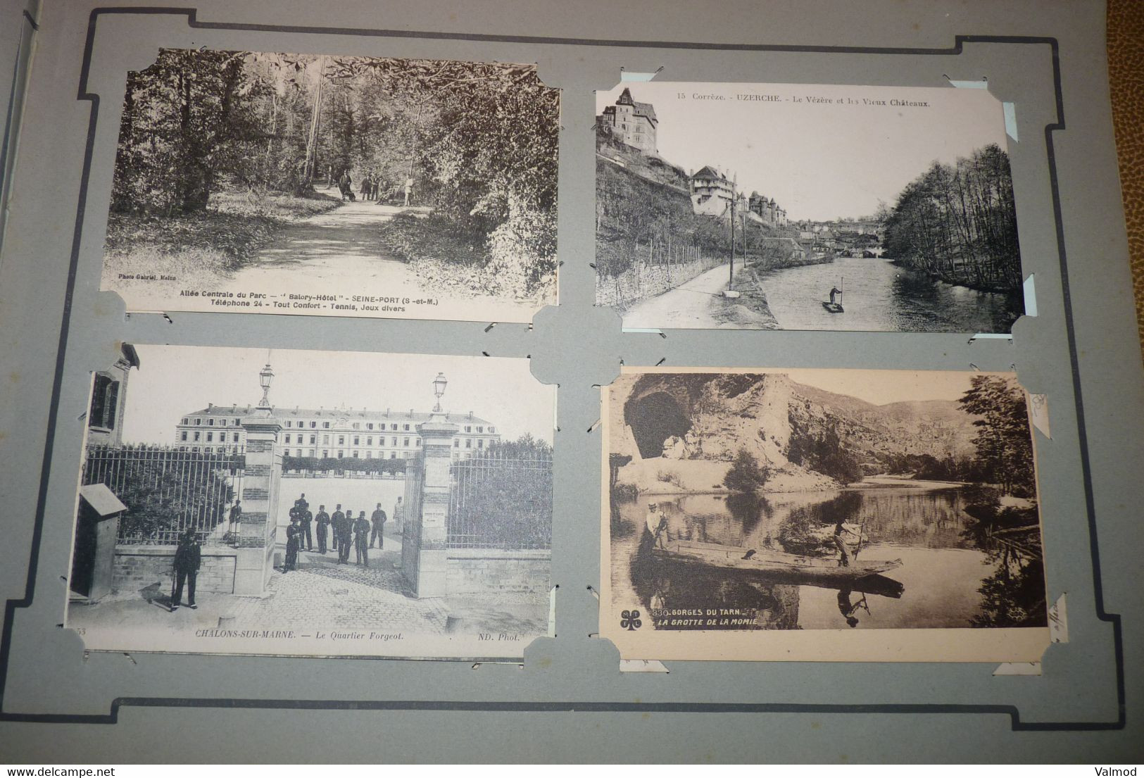 Album +/- 400 CPA - Majorité divers France + quelques "Fantaisie" et Cartes Photos anciennes toutes scannées recto.