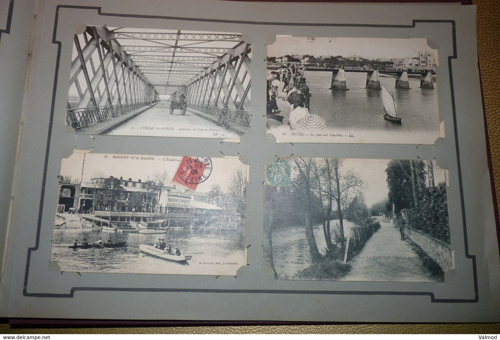 Album +/- 400 CPA - Majorité divers France + quelques "Fantaisie" et Cartes Photos anciennes toutes scannées recto.