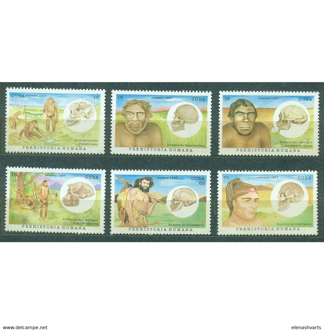 &#128681; Discount - Cuba 1997 Prehistoric Man  (MNH)  - Ancient People - Prehistorie