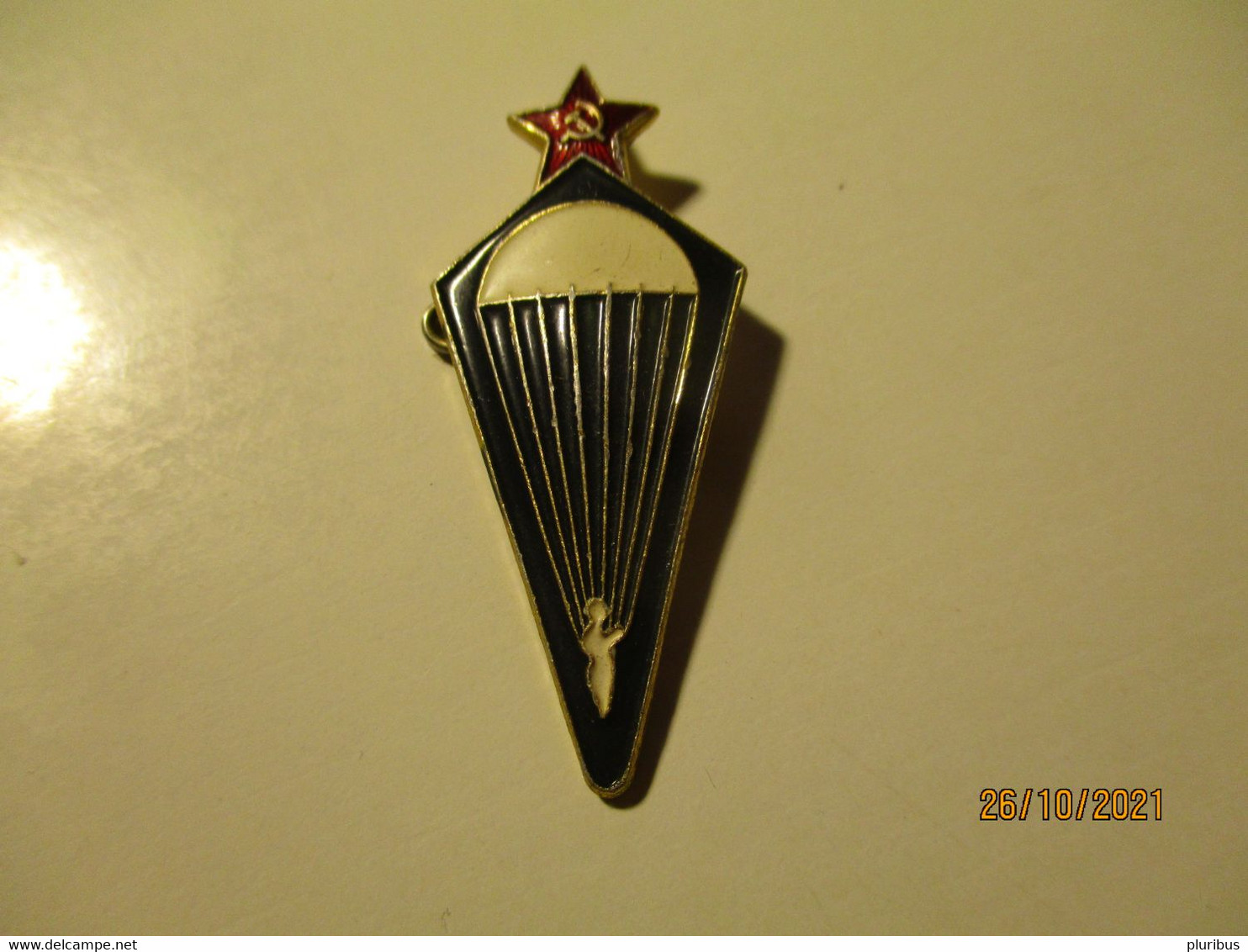 USSR RUSSIA PARATROOPER PARACHUTE PIN BADGE , 0 - Militaria