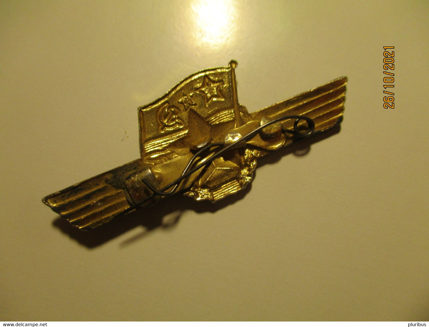 USSR RUSSIA NAVY OFFICER PIN BADGE , 0 - Militaria