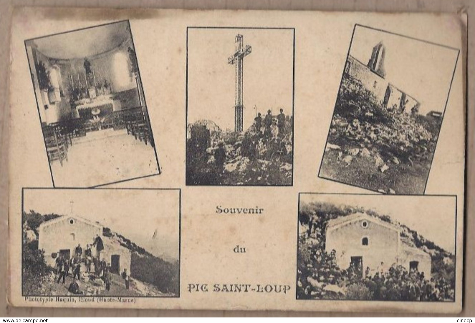 CPA 34 - PIC SAINT-LOUP - Souvenir Du Pic Saint-Loup - TB CP Multivue Avec Chapelle , Animation , Croix Etc... - Altri & Non Classificati