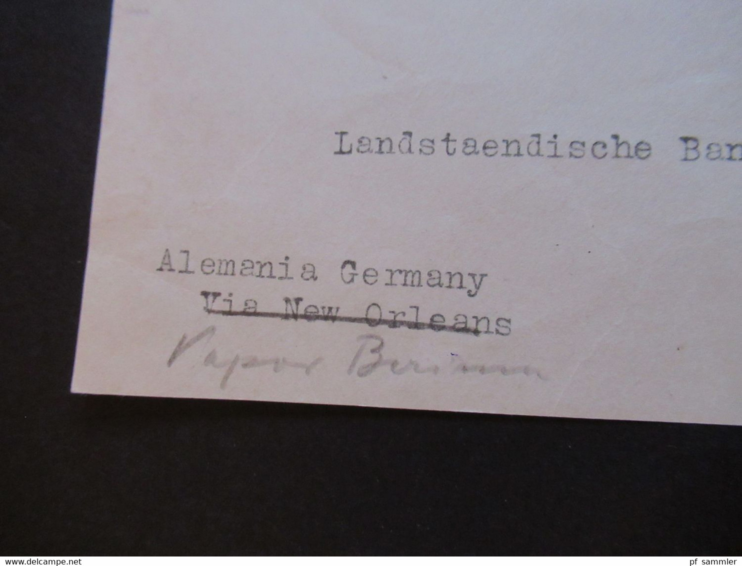 El Salvador Um 1920 Dreieck Marken Paar Briefstück / Briefvorderseite (VS) Via New Orleans / Vapor Nach Bautzen Sachsen - Salvador