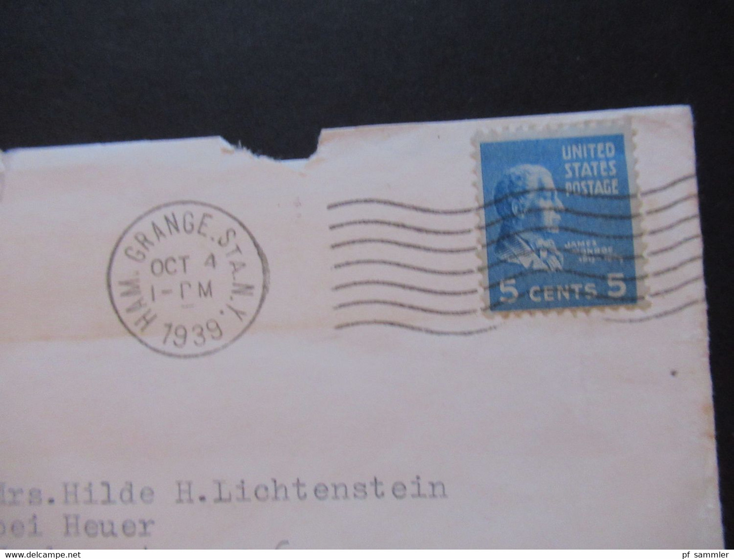 USA 1939 4.10.1939 Kurz Nach Beginn Des 2.WK Auslandsbrief NY - Dresden Devisenüberwachung Zollamtlich Geöffnet - Storia Postale