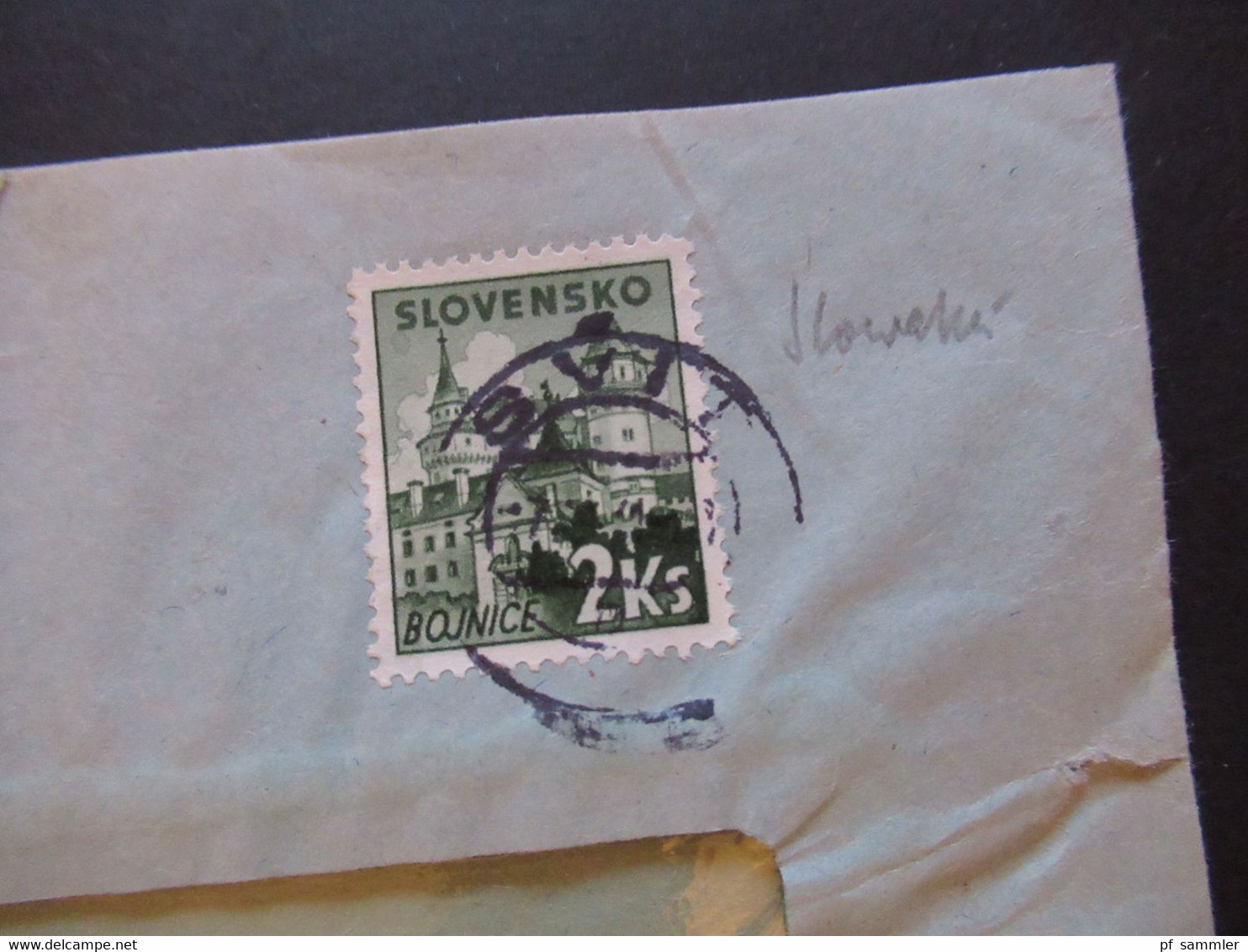 Slowakei / Slovensko 1941 Zensurbeleg OKW Mehrfachzensur Firmenumschlag Rata Batizovce Stempel Svit - Cartas & Documentos