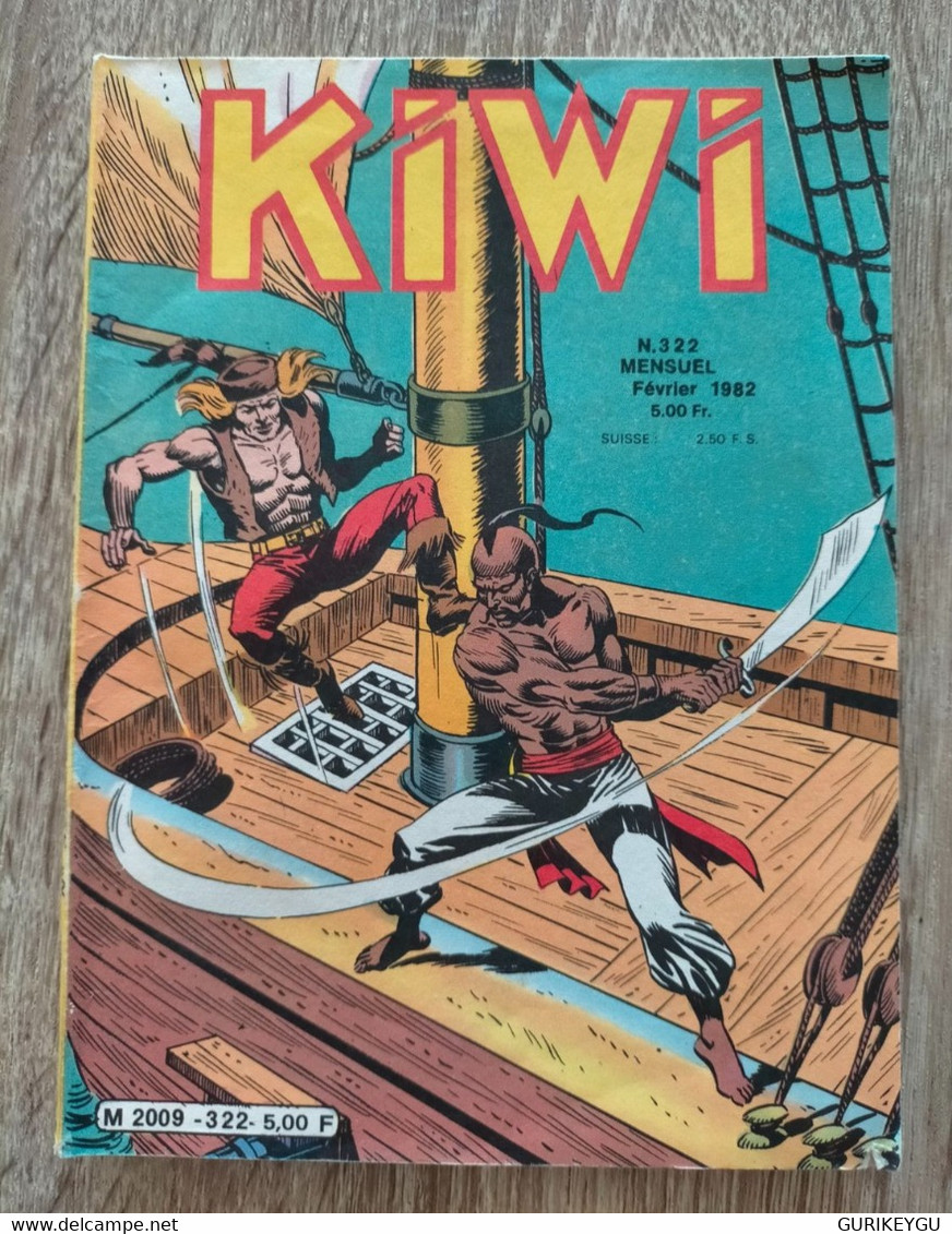 Bd KIWI N° 322 LUG  BLEK LE ROC  10/02/1982 Le Petit Trappeur TTBE - Kiwi