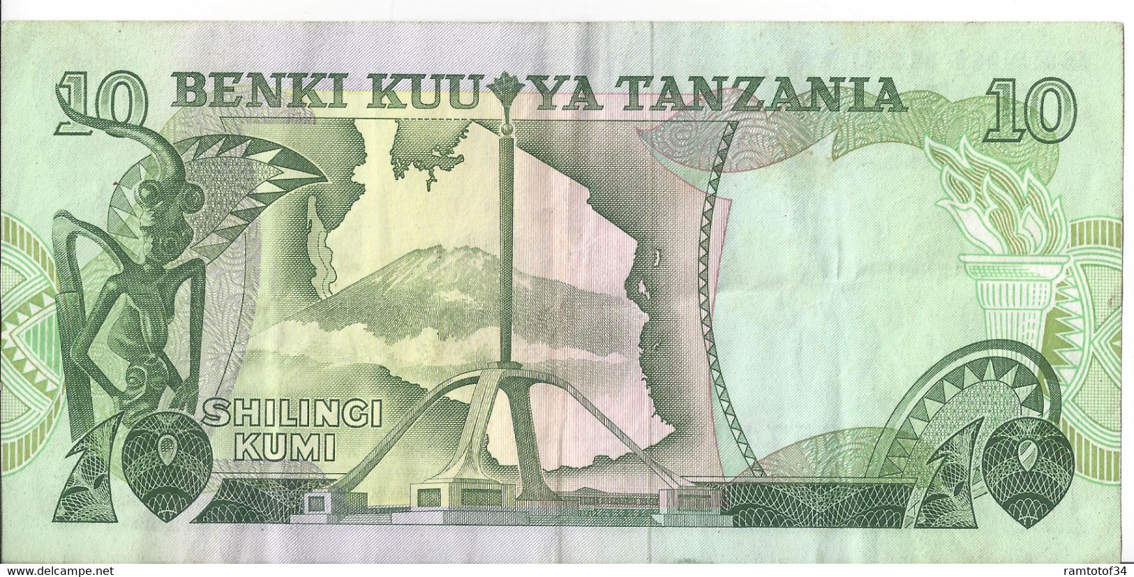 TANZANIE - 10 Shilingi Kumi 1978 - Tanzanie