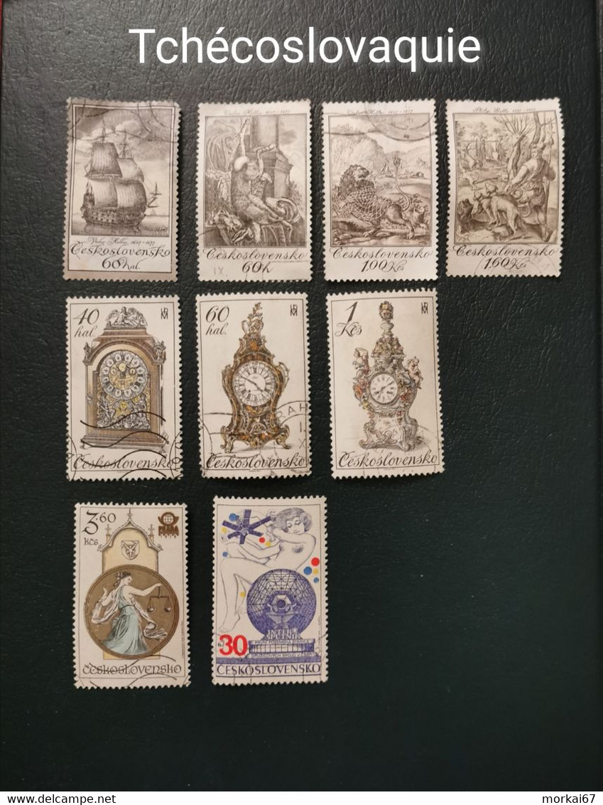 Lot De Timbres Oblitérés Pays Tchécoslovaquie - Collections, Lots & Séries