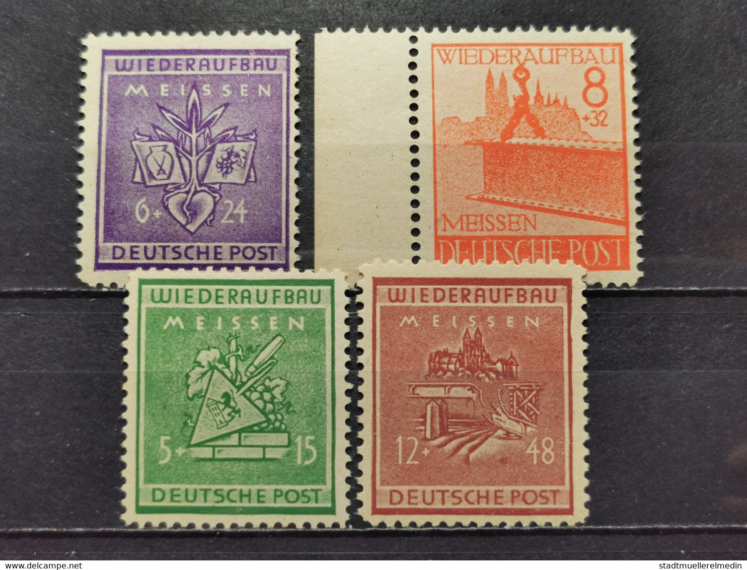 Deutsche Lokalausgabe Meißen Mi-Nr. 35 A - 38 A Postfrisch MNH - Otros & Sin Clasificación