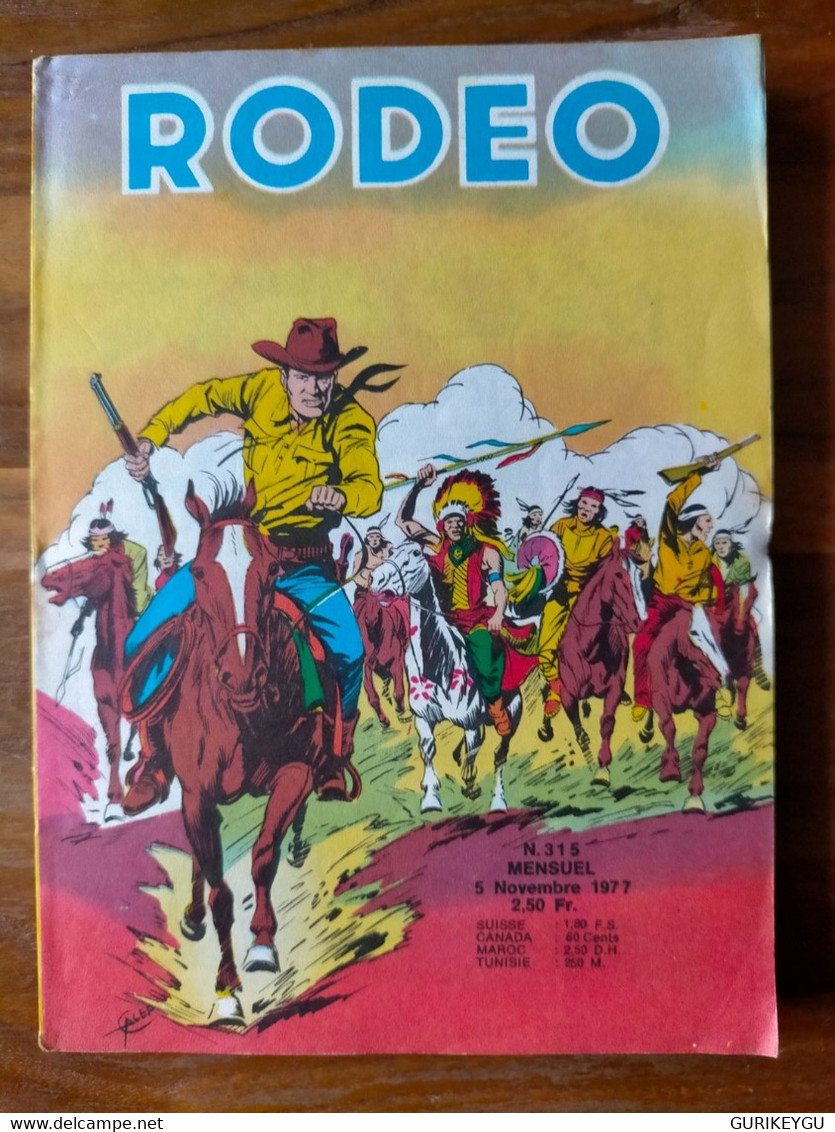 Bd RODEO  N° 315  TEX WILLER  05/11/1977 LUG - Rodeo