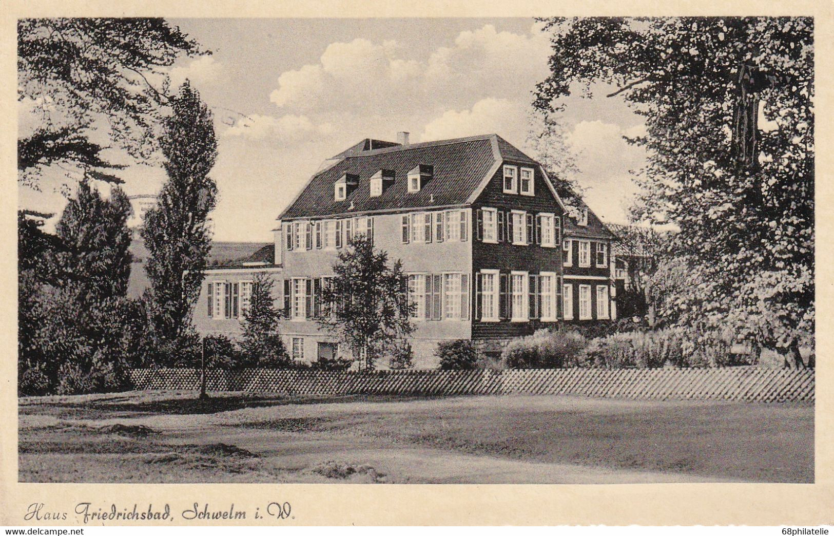 ALLEMAGNE 1959 CARTE POSTAL DE SCHWELM   HAUS FRIEDRICHSBAD - Schwelm