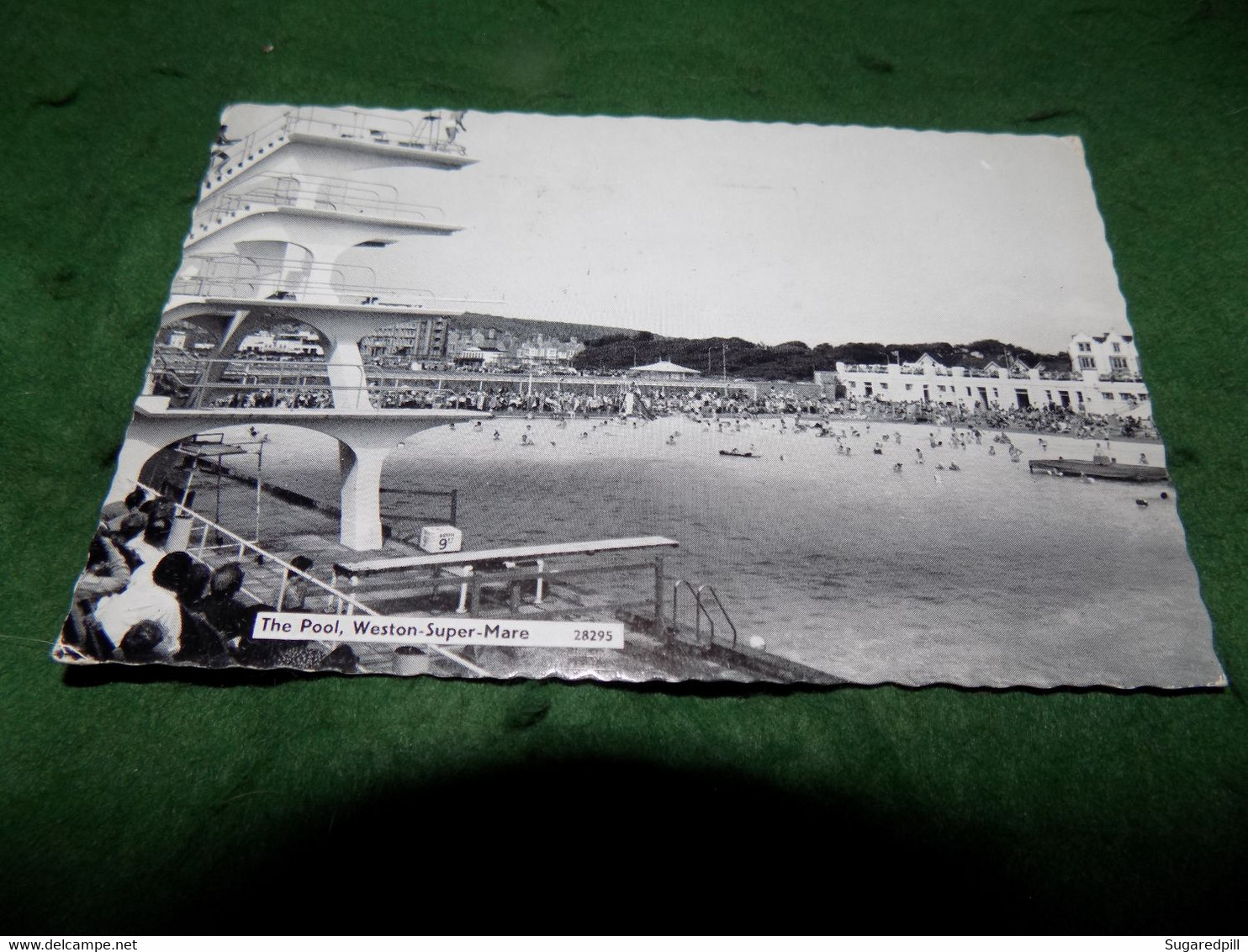 VINTAGE UK SOMERSET: WESTON Super MARE The Pool B&w 1964 Tropicana - Weston-Super-Mare