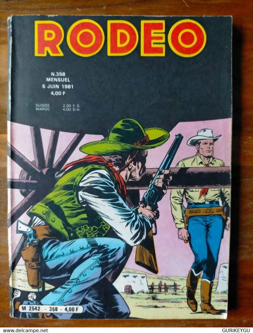Bd RODEO  N° 358  TEX WILLER  05/06/1981 LUG - Rodeo