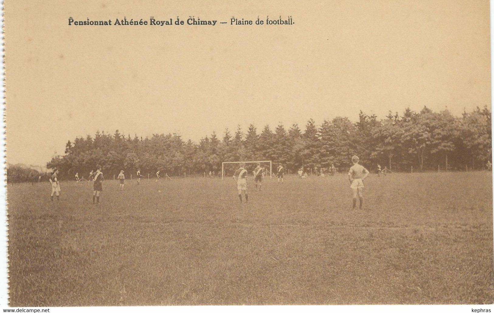 Pensionnat Athénée Royal CHIMAY - Plaine De Football - RARE CPA - Chimay