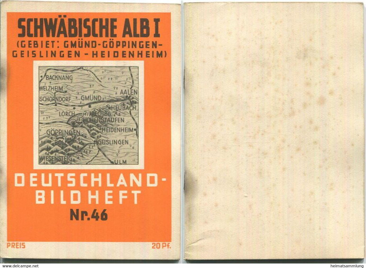 Nr. 46 Deutschland-Bildheft - Schwäbische Alb I (Gebiet: Gmünd - Göppingen - Geislingen - Heidenheim) - Other & Unclassified