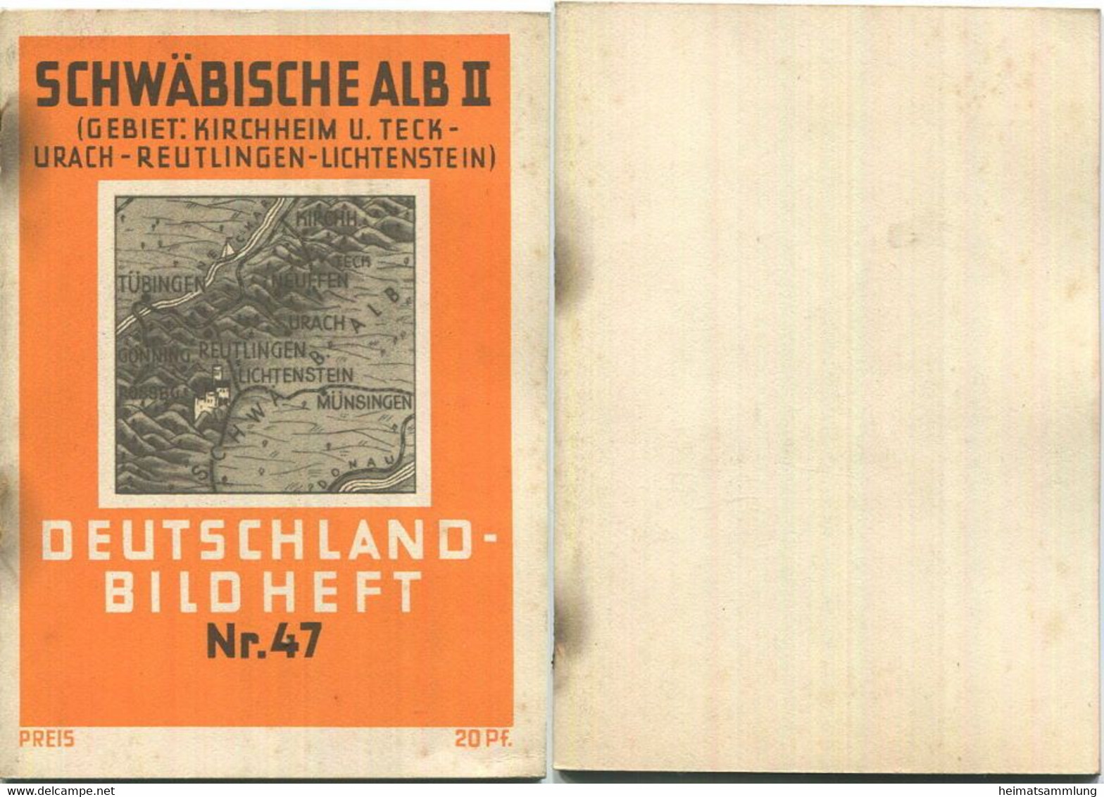 Nr. 47 Deutschland-Bildheft - Schwäbische Alb II (Gebiet: Kirchheim Und Teck - Urach - Reutlingen - Lichtenstein) - Otros & Sin Clasificación