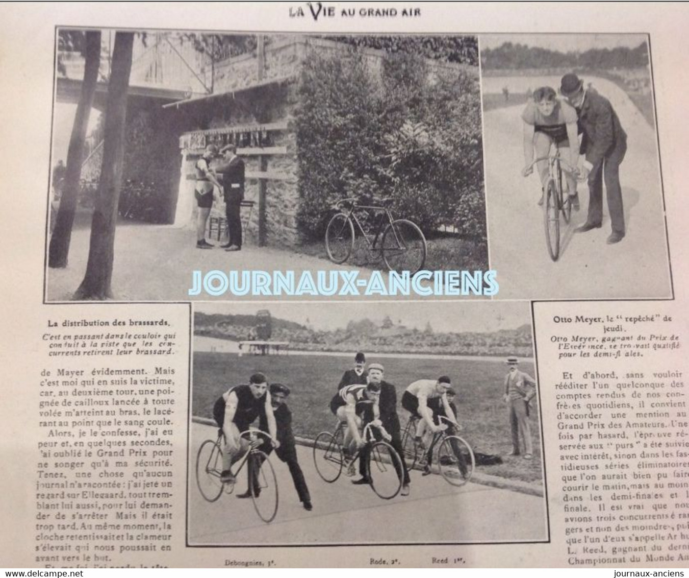 1904 CYCLISME - LE GRAND PRIX DE PARIS - MAYER - WALTER RUTT - ELLEGARD - AREND - JACQUELIN - ETC..... TANDEMS - 1900 - 1949