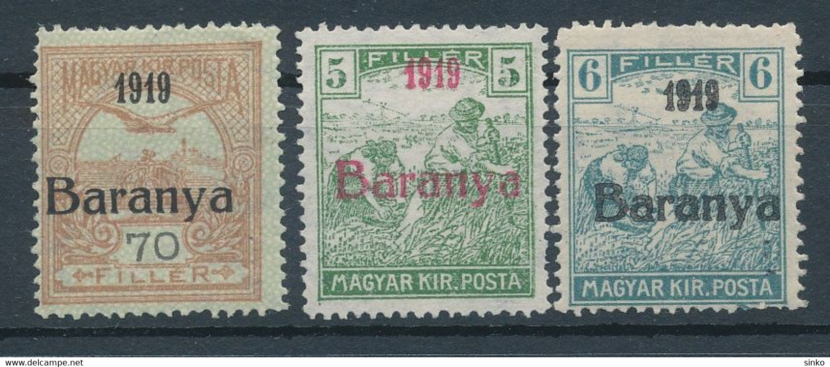 1919. Baranya (I.) (Serbian Occupation) - Baranya