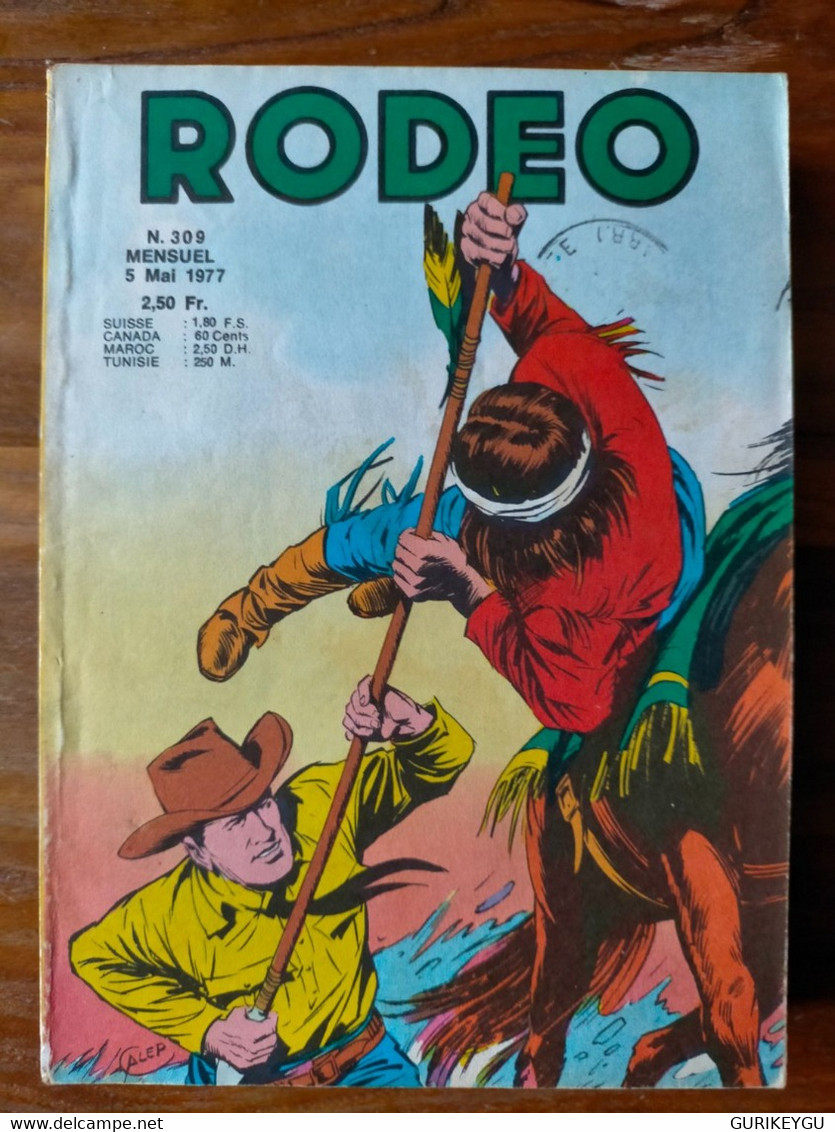 Bd RODEO  N° 309  TEX WILLER  05/05/1977  LUG - Rodeo
