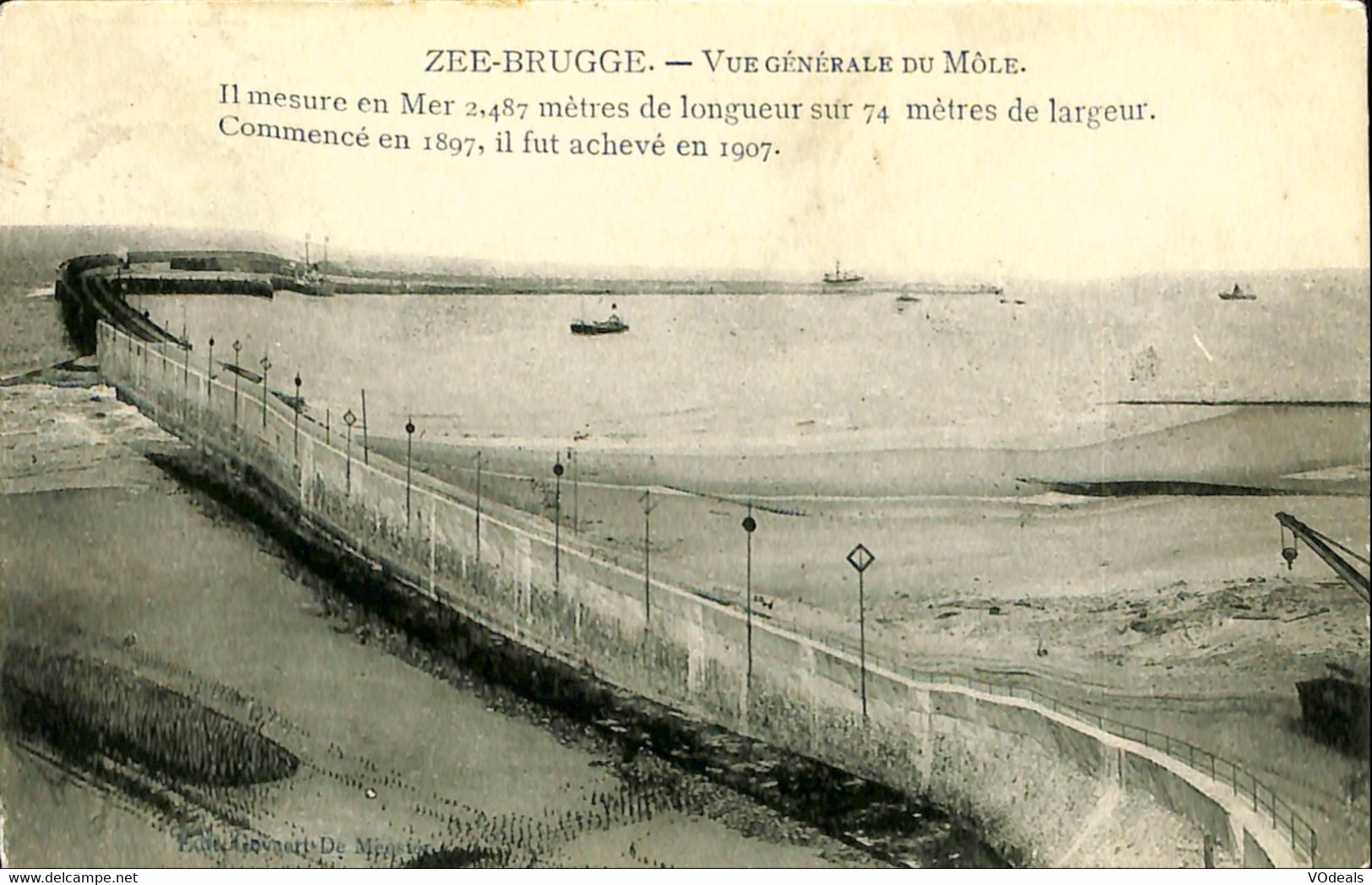 036 266 - CPA - Belgique - Zeebrugge - Zee-Brugge - Vue Générale Du Môle - Zeebrugge