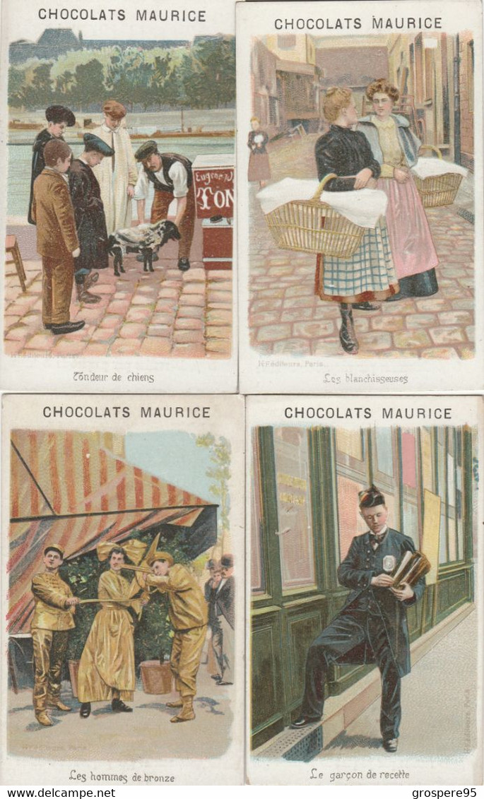 CHOCOLATS MAURICE EPICERIE CENTRALE CHARTRES 12 CHROMOS RARES - Sonstige & Ohne Zuordnung