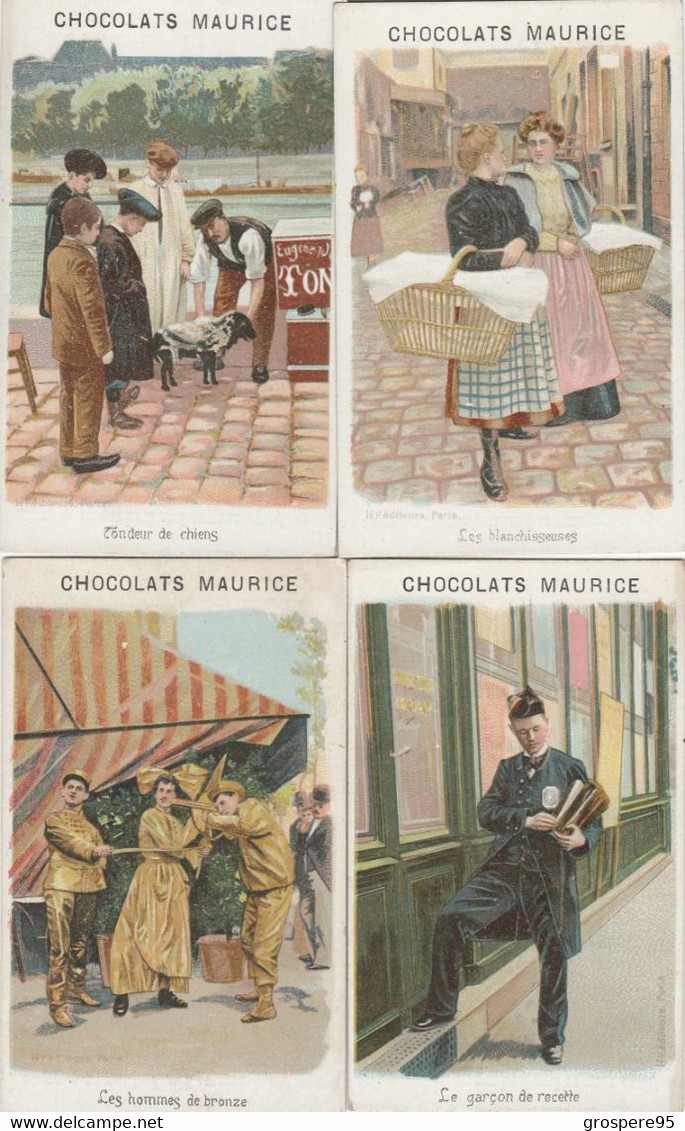 CHOCOLATS MAURICE EPICERIE CENTRALE CHARTRES 12 CHROMOS RARES - Autres & Non Classés