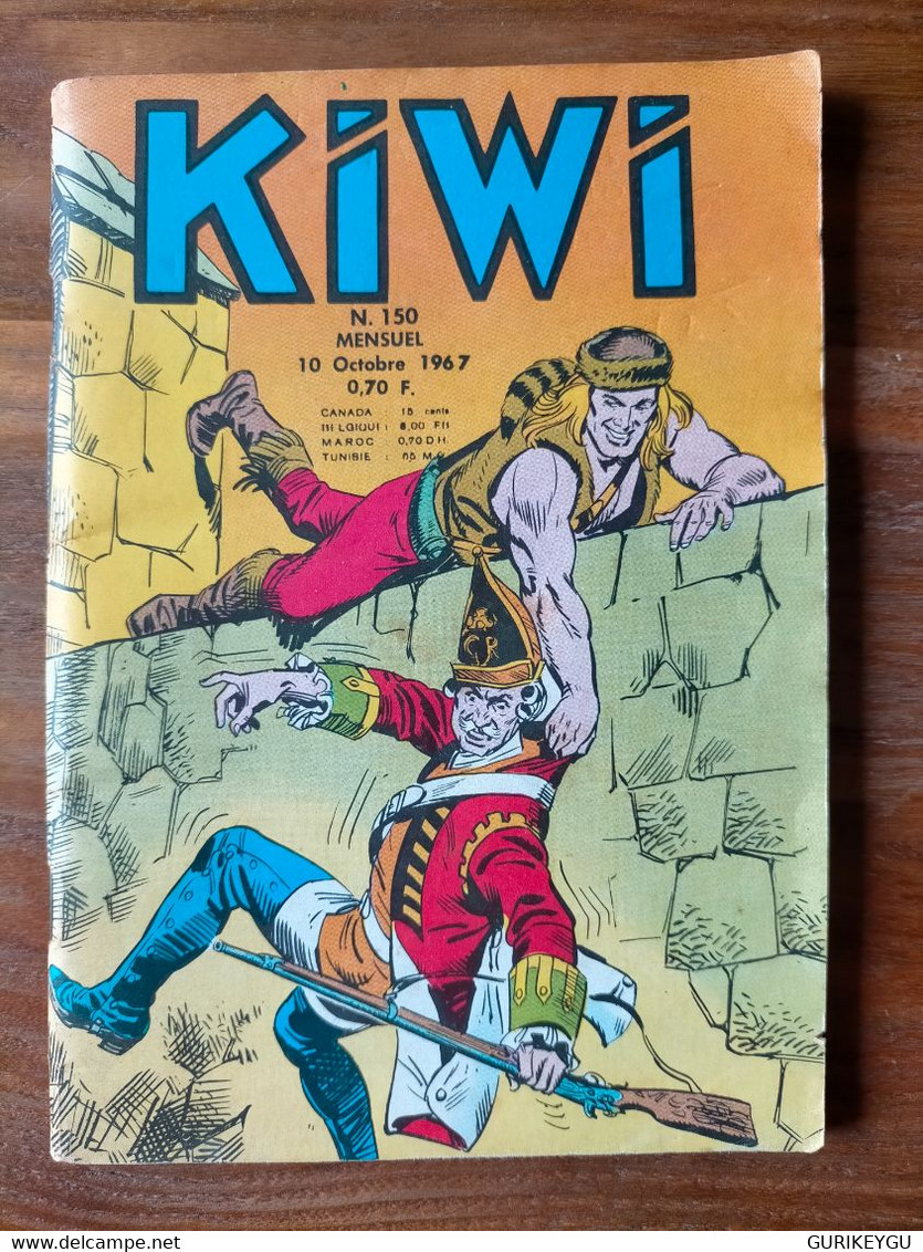 Bd KIWI   N° 150  Le Petit Trappeur ZAGOR   LUG  10/10/1967 - Kiwi