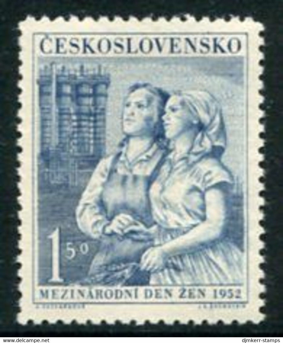CZECHOSLOVAKIA 1952 Women's Day  MNH / **.  Michel 721 - Nuovi
