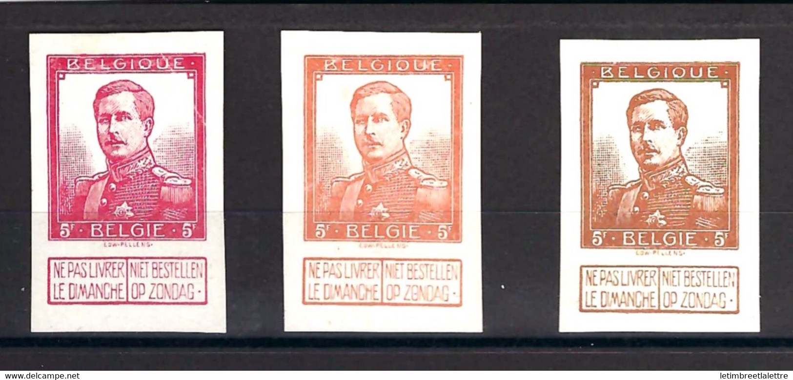 ⭐ Belgique - Essai - YT N° 122 - Sur Charnière - 1912 / 1913 ⭐ - Proofs & Reprints