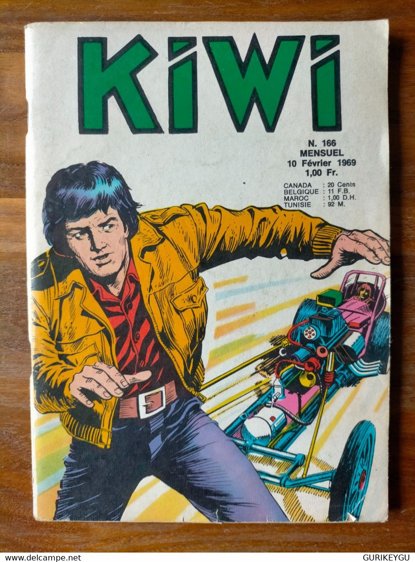 Bd KIWI   N° 166  Le Petit Trappeur  Pub ZAGOR  LUG  10/02/1969 - Kiwi