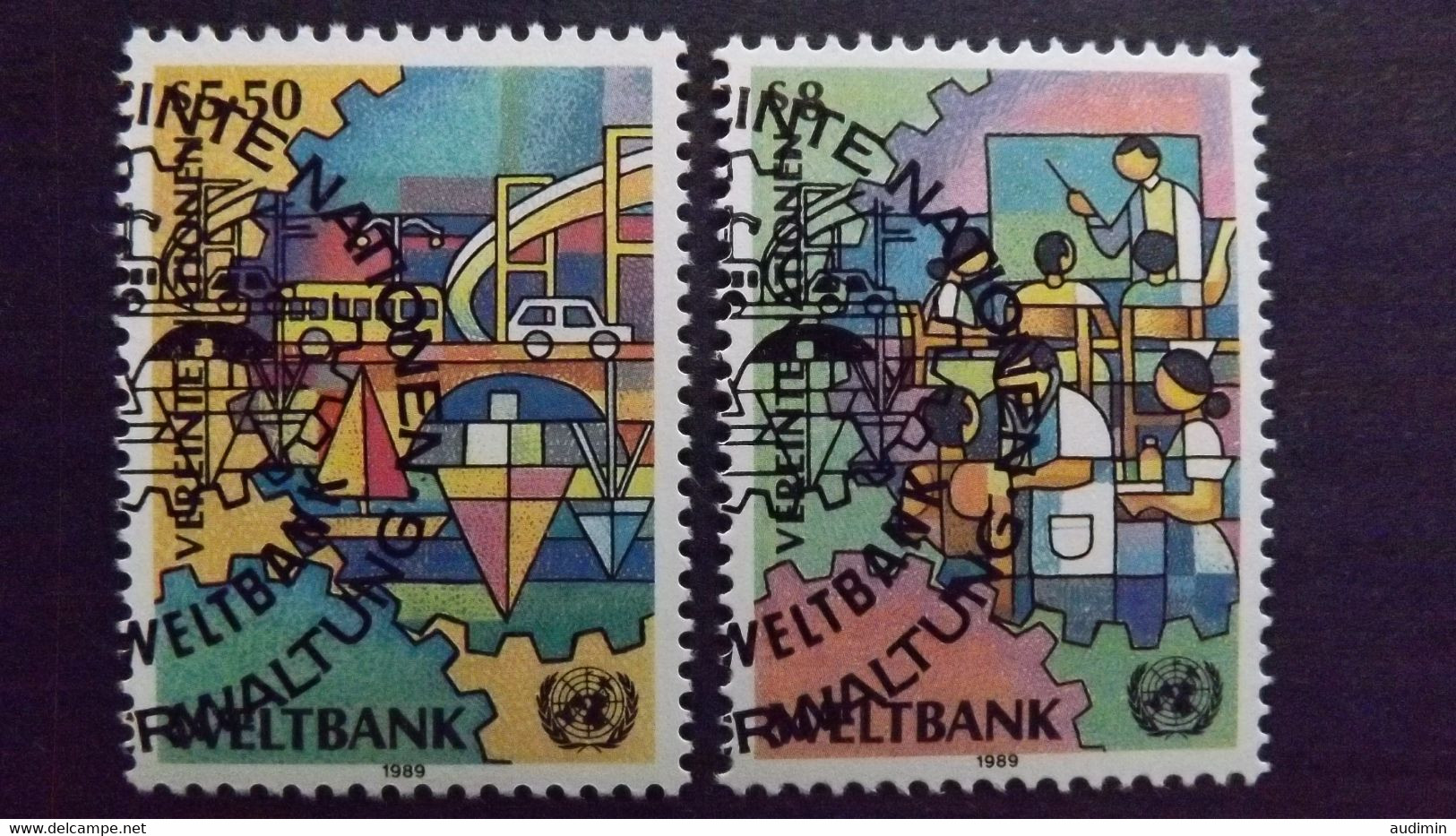 UNO-Wien 89/90 Oo/ESST, Weltbank - Gebraucht