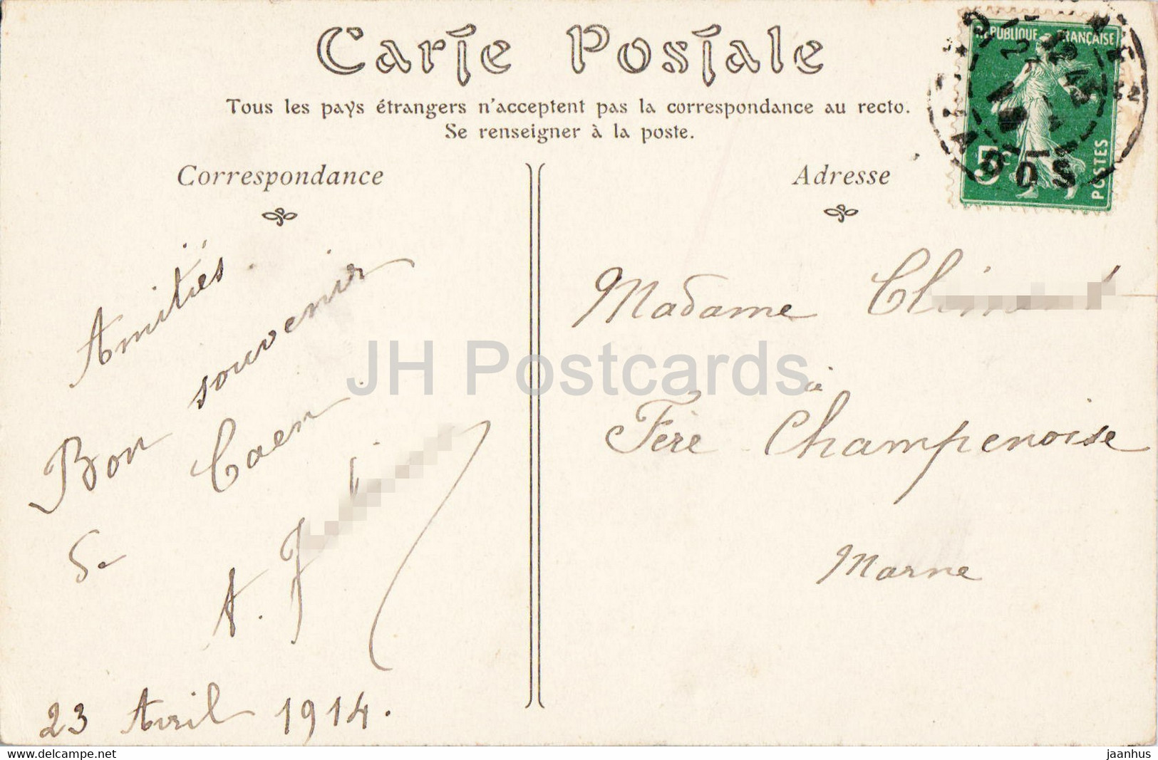 L'Ancienne Orne - A Herouville - 236 - Old Postcard - 1914 - France - Used - Herouville Saint Clair