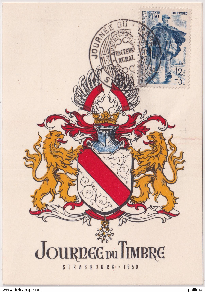 MiNr. 881 Frankreich1950, 11. März. Tag Der Briefmarke - Journée Du Timbre 1950 - Giornata Del Francobollo