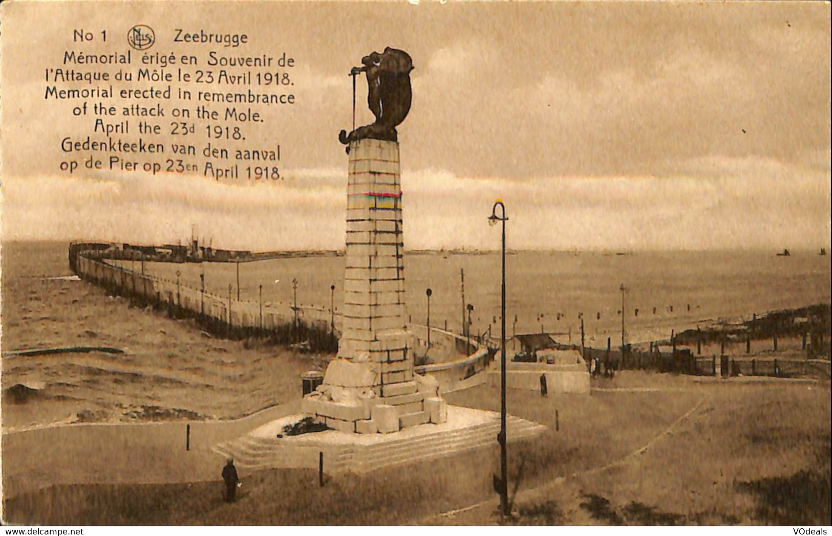 036 288 - CPA - Belgique - Zeebrugge - Mémorial - Zeebrugge