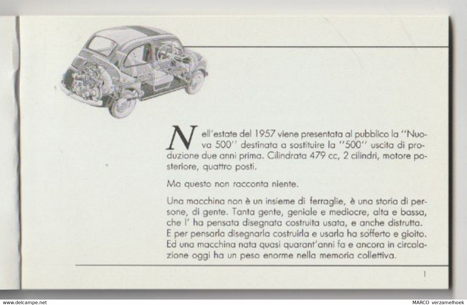 POLISTIL LA 500 Storia & Storie FIAT 500 - Italie