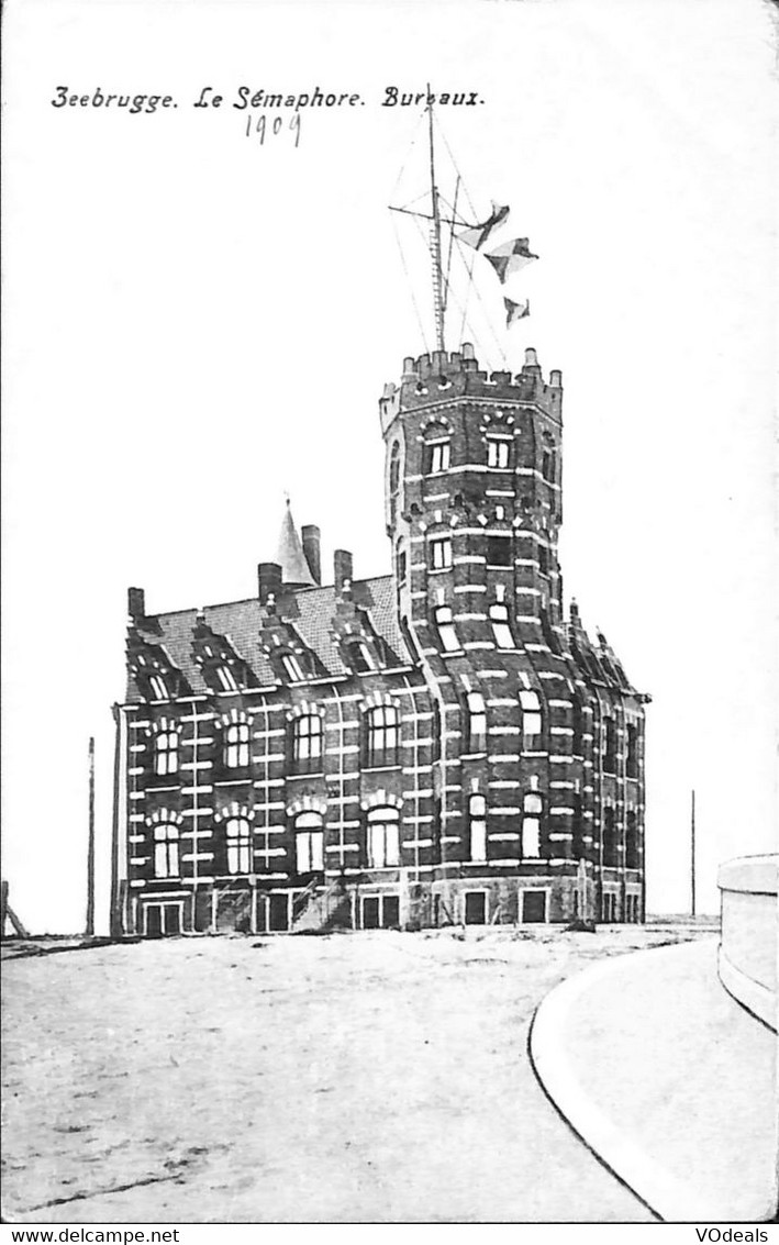 036 317 - CPA - Belgique - Zeebrugge - Le Sémaphore - Bureaux - Zeebrugge