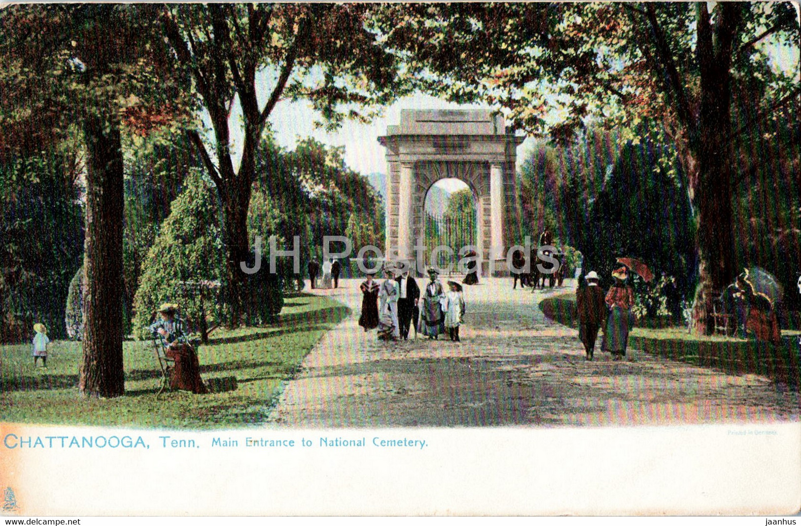 Chattanooga - Main Entrance To To National Cemetery - Tenn. - 2176 - Old Postcard - USA - Unused - Chattanooga