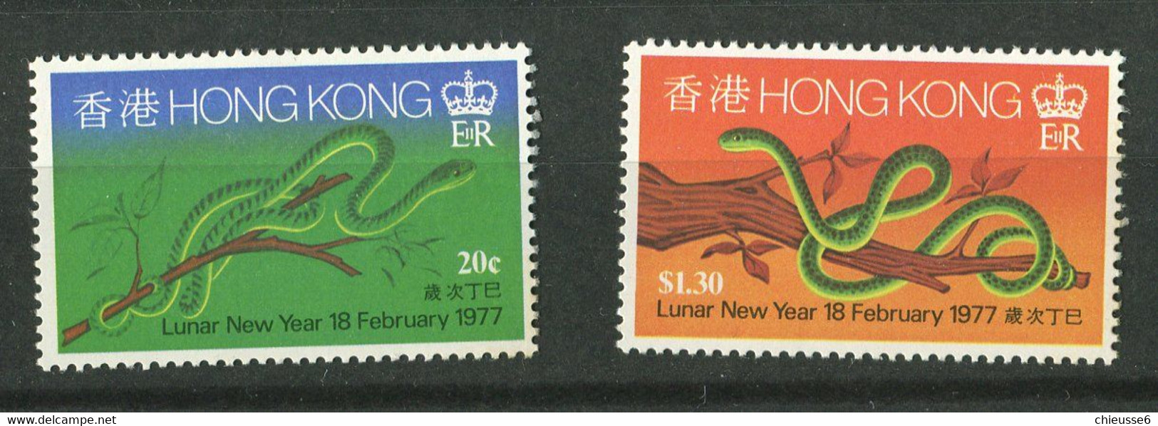 Hong Kong ** N° 323 / 324 - Serpent - 1941-45 Japanse Bezetting