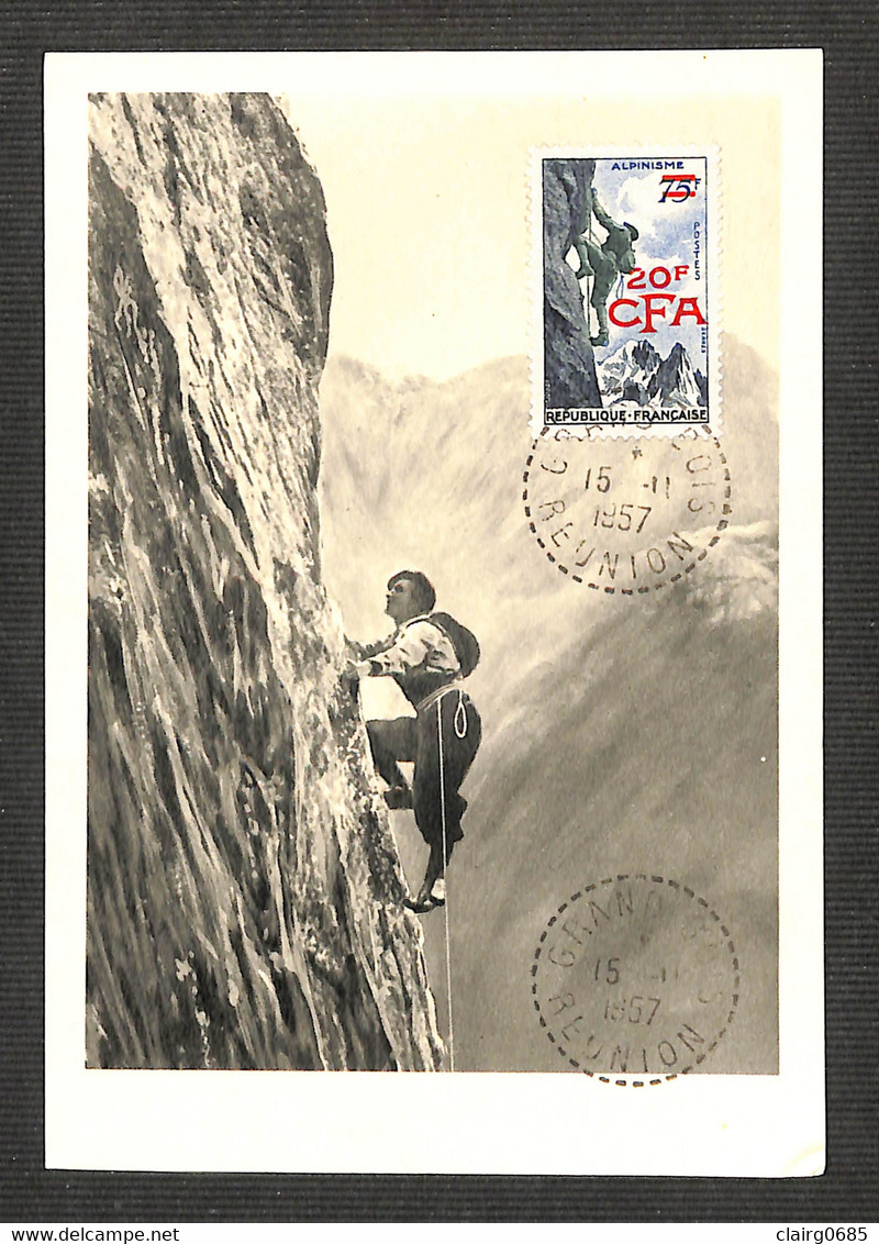 REUNION - Carte Maximum 1957 - GRAND BOIS - SPORTS - ALPINISME - Cartas & Documentos