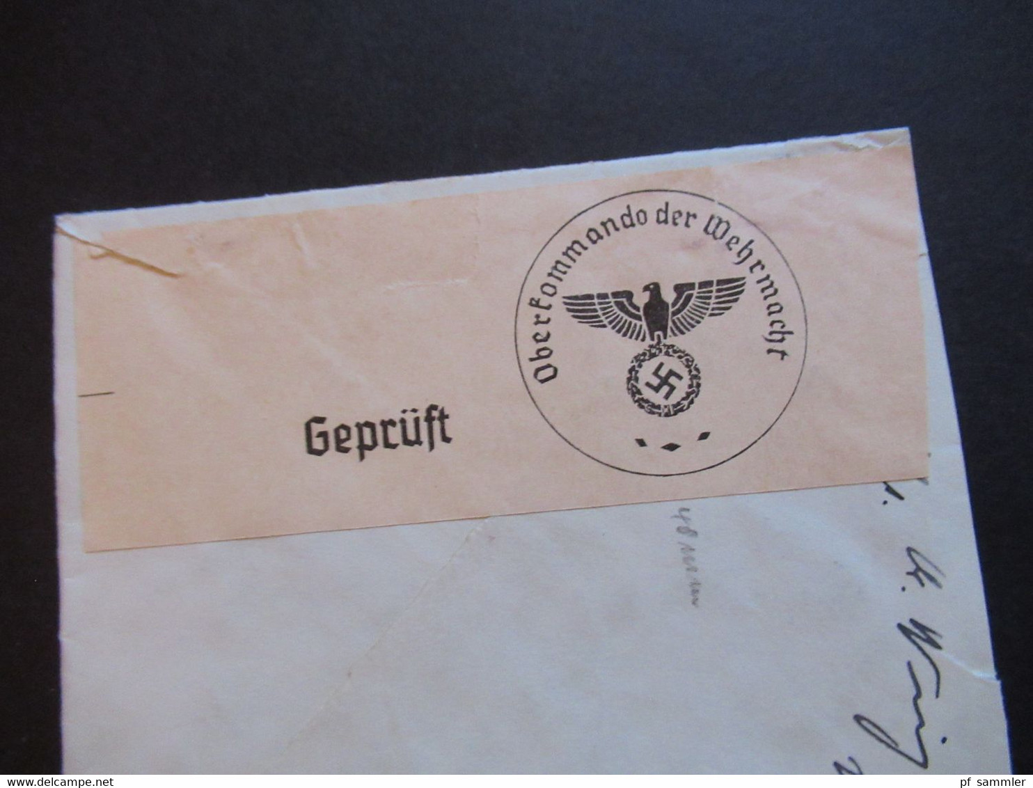 Niederlande 1939 OKW Zensurbeleg Zensurstreifen Geprüft Stempel Arnhem Station - Covers & Documents