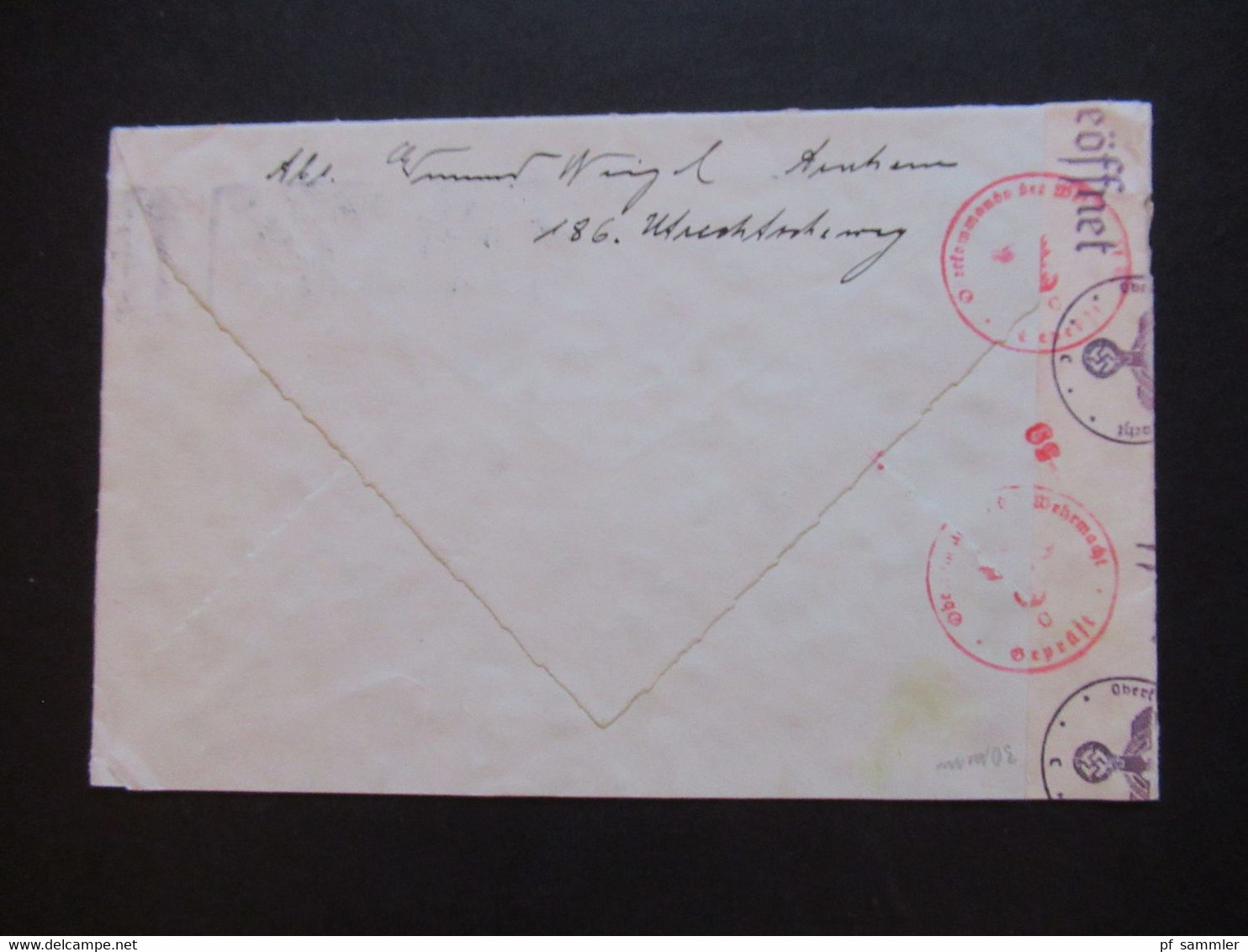 Niederlande 1940 OKW Zensurbeleg Zensurstreifen Geöffnet Stempel Arnhem Station Mehrfachzensur - Storia Postale