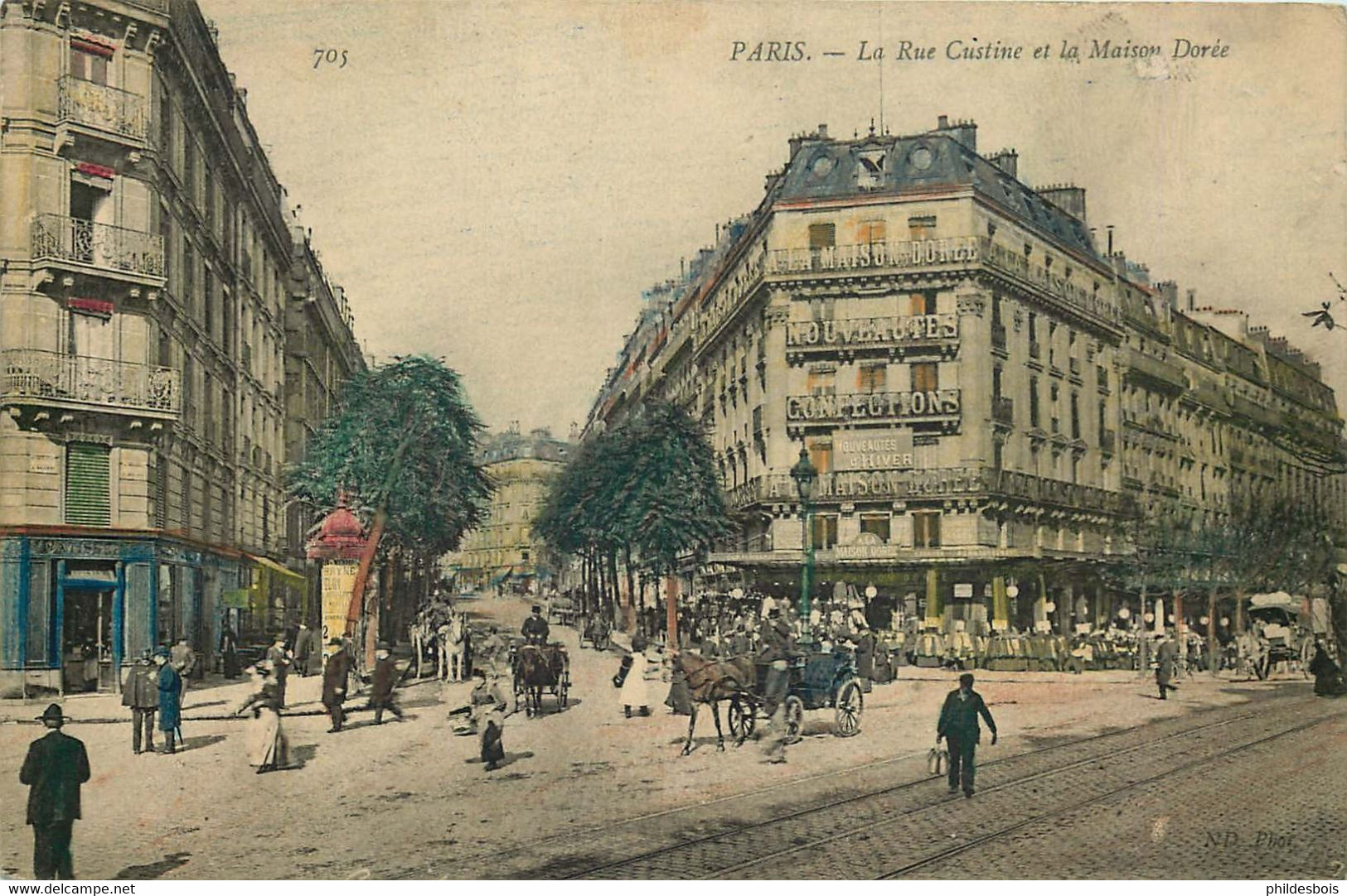 PARIS 18 Arrondissement  Rue Custine Et La Maison Dorée - Arrondissement: 18