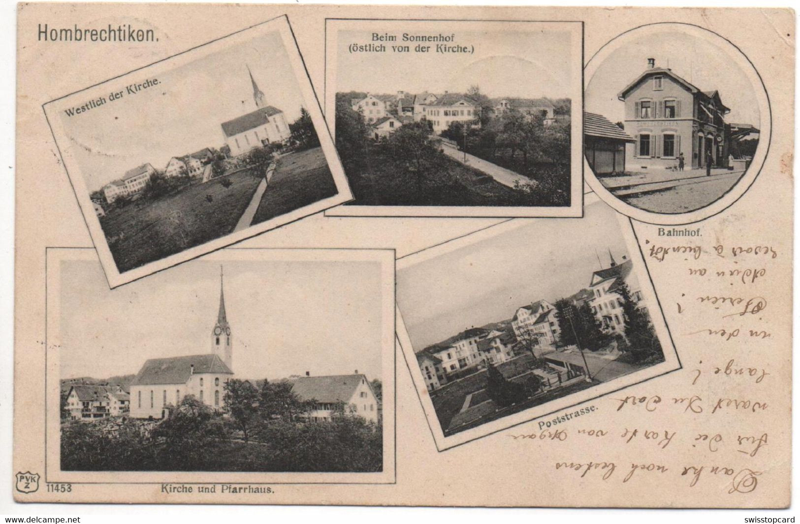 HOMBRECHTIKON Westlich Der Kirche Beim Sonnenhof Bahnhof Kirche Pfarrhaus Poststrasse - Hombrechtikon