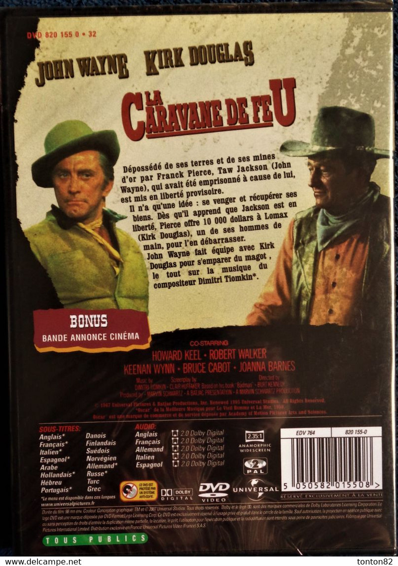 La Caravane De Feu - John Wayne - Kirk Douglas . - Western/ Cowboy