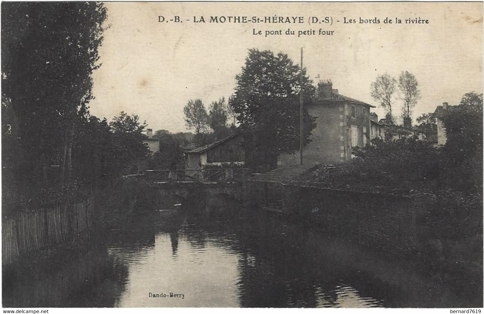 79    La Motte Saint Heray  -  Les Bords De La Riviere -  Le Pont Du Petit Four - La Mothe Saint Heray