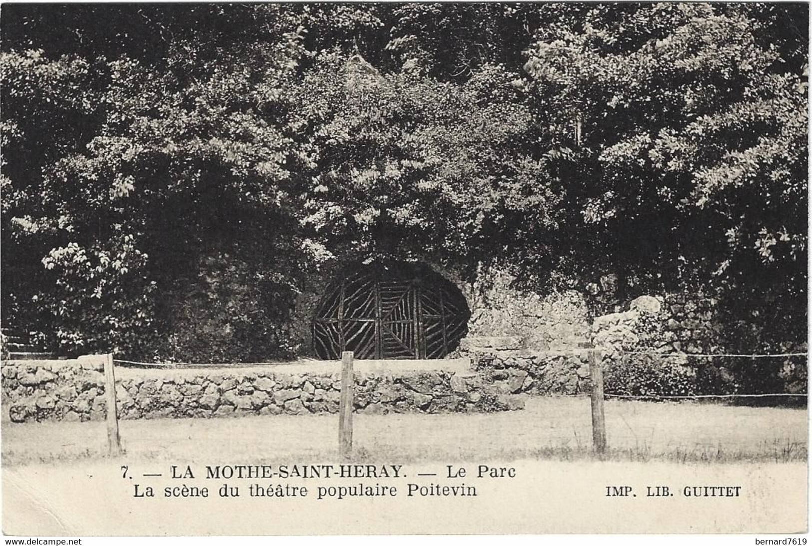 79    La Motte Saint Heray  -le Parc    - La Scene Du Theatre Populaire  Poitevin - La Mothe Saint Heray