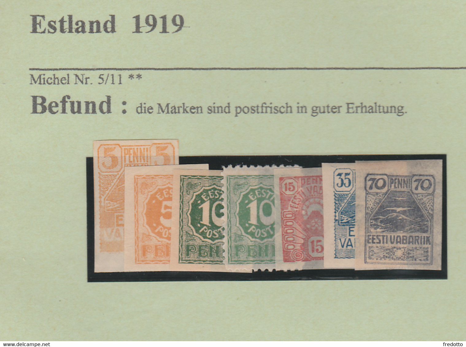 Estland 1919  Postfrisch ** - Estland