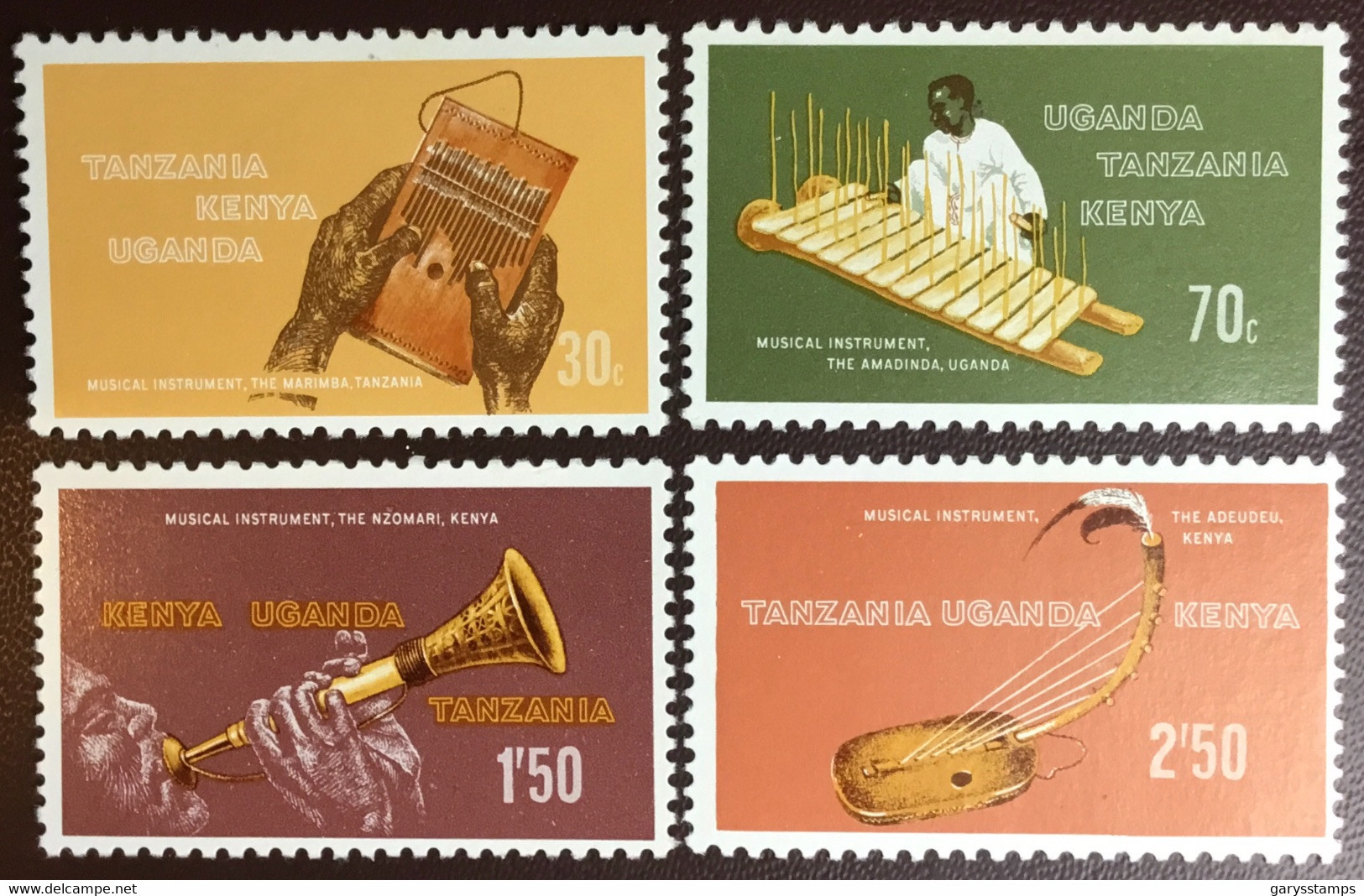 Kenya Uganda Tanzania 1970 Musical Instruments MNH - Kenya, Oeganda & Tanzania