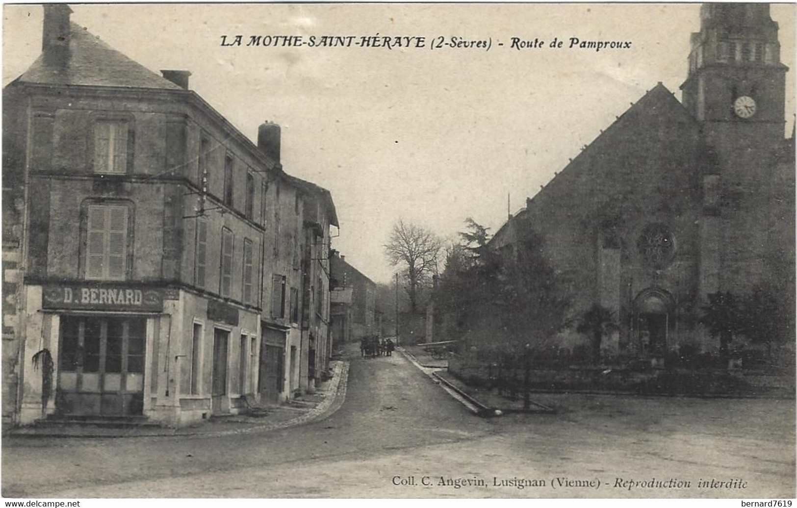 79    La Motte Saint Heray  --    Route De Pamproux - La Mothe Saint Heray